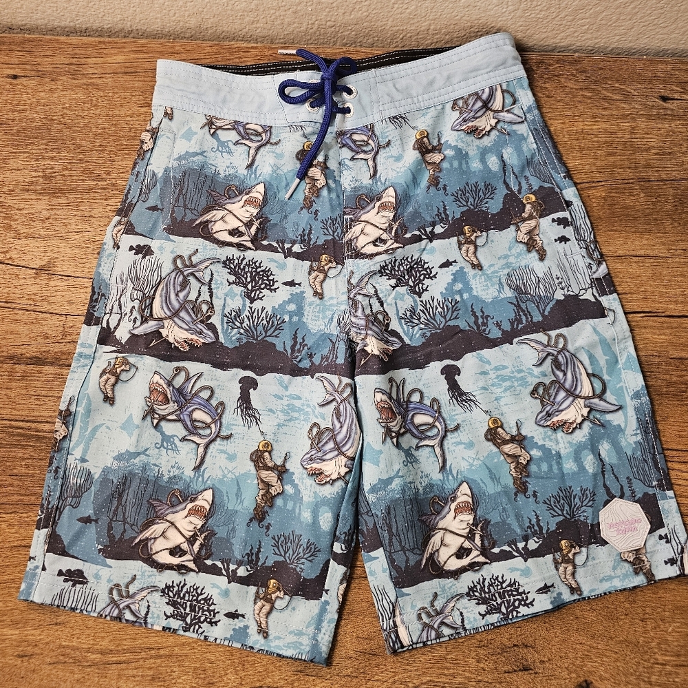 PsychoTuna Boys Board Shorts | Size 12
